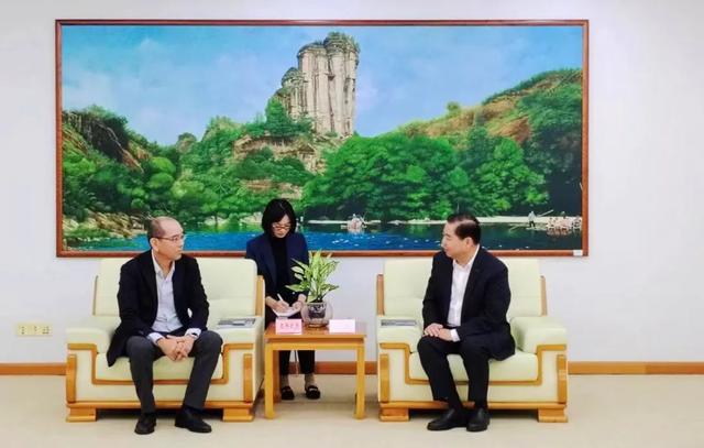 福建省商务厅领导会见三菱电机(中国)有限公司董事兼副总经理玉井武志一行